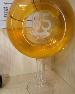 Tokaji 65 Évszámos díszüveg